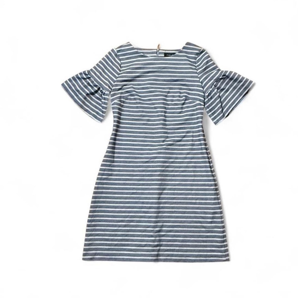 Ivanka Trump Blue and White Striped Top